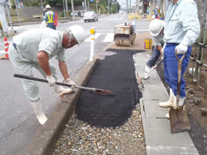 施工中｜主要地方道 大谷狼煙飯田線 地方道改築（防災・安全）工事（飯田工区 改良2工区）