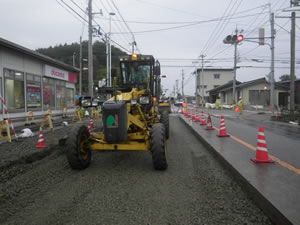 施工中｜主要地方道 大谷狼煙飯田線 地方道改築（防災・安全）工事（飯田工区 改良2工区）