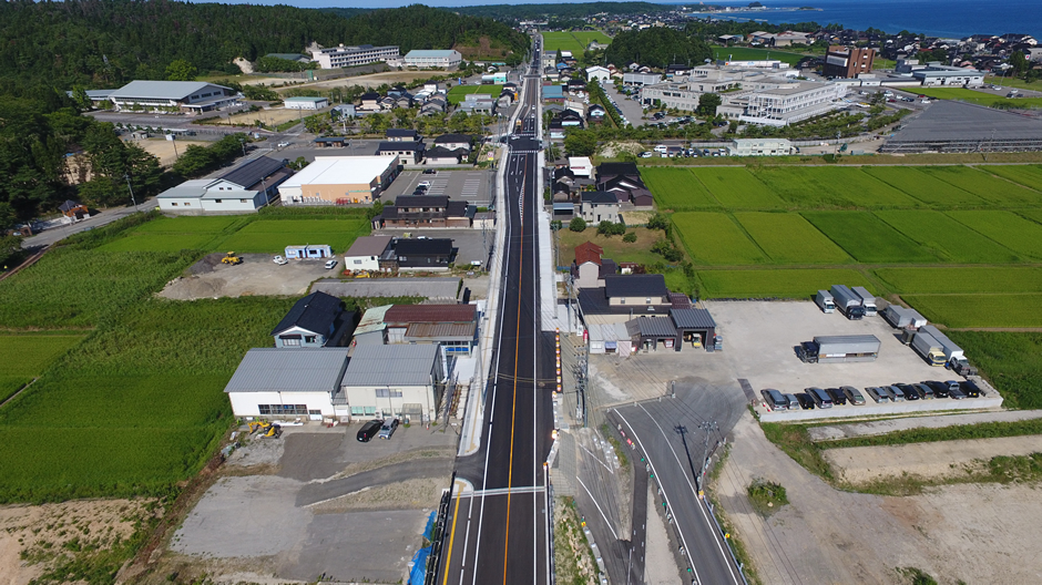 完成｜主要地方道 大谷狼煙飯田線 地方道改築6類工事（飯田工区 改良5工区）